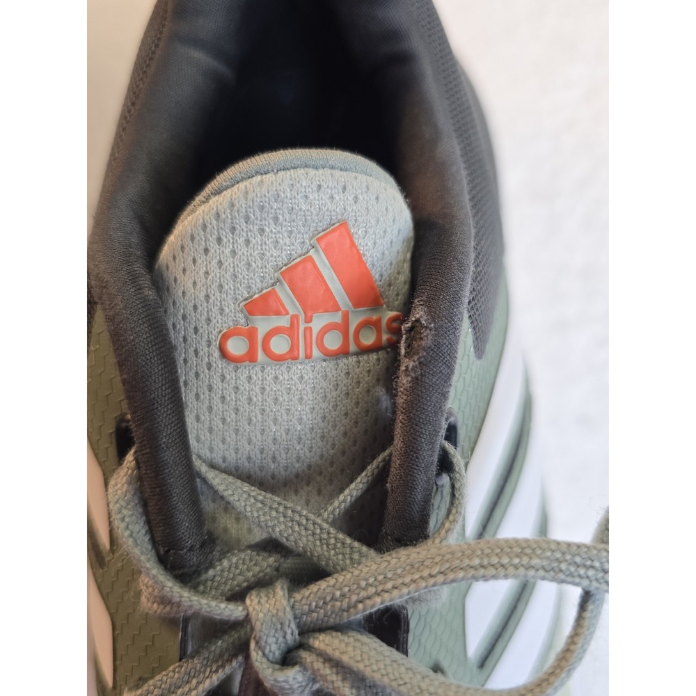 Adidas Boys RapidaSport Bounce Silver Green Running Shoes Sneakers Size 7 EUC - Picture 6 of 8